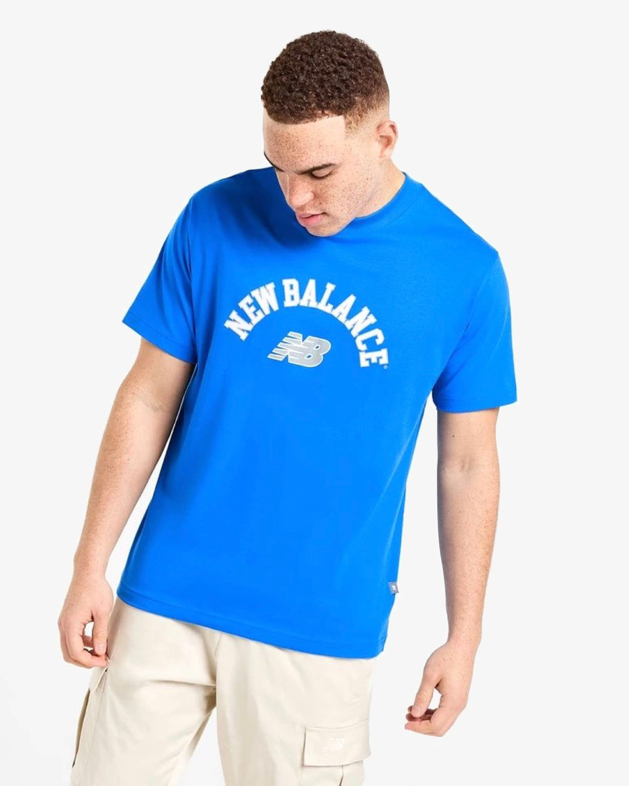 【NEW BALANCE】UNI HERITAGE T-Shirts★ブルー New Balance】UNI HERITAGE T-shirt (New Balance/Tシャツ